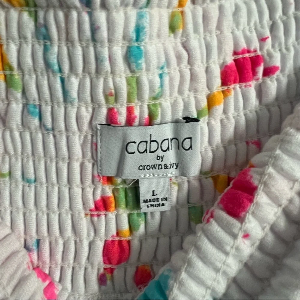 NWT Cabana by Crown and Ivy Tie Dye Bold Print Skirt